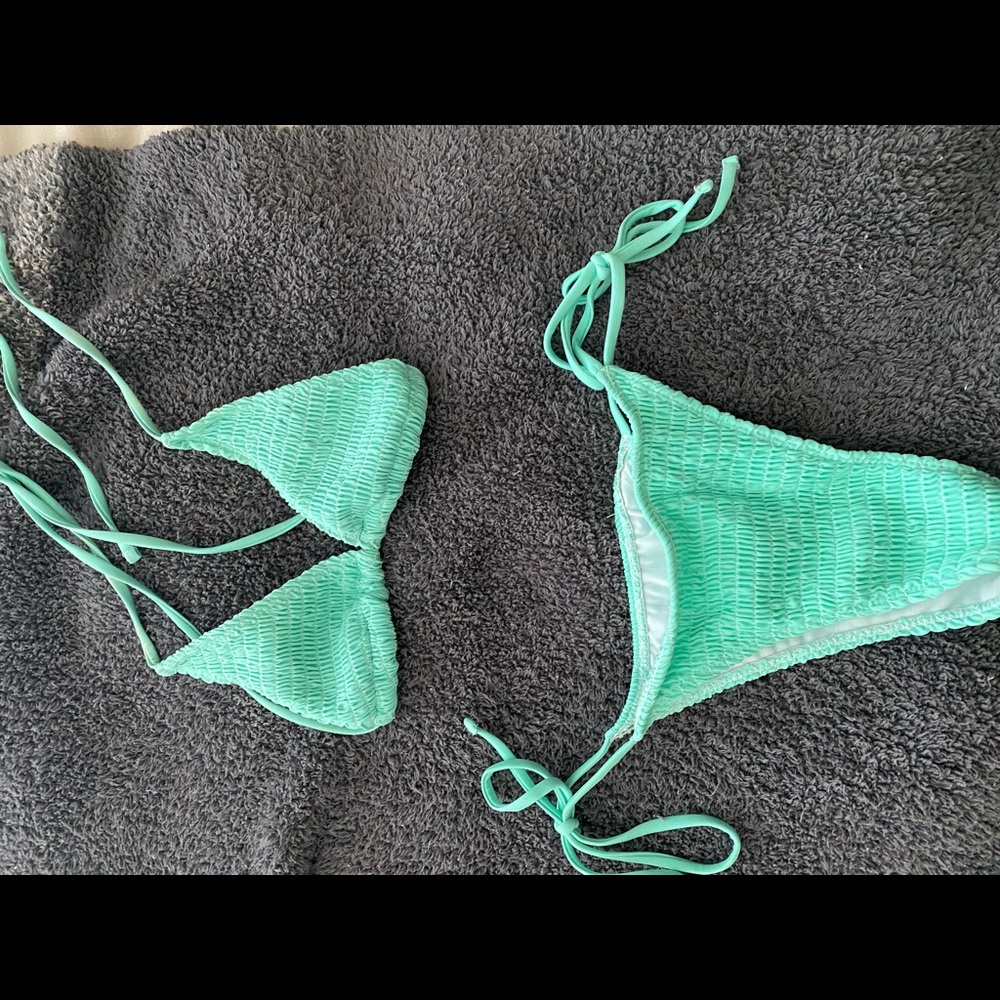 Teal bikini